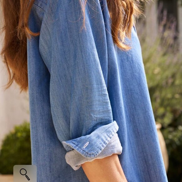 Frank & Eileen "Best Selling" Mary Distressed Jean Dress Mini - Picture 1 of 2